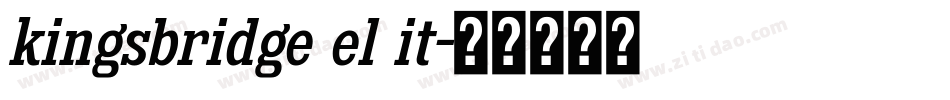 kingsbridge el it字体转换